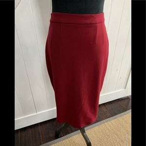 Merlot wine colored skirt